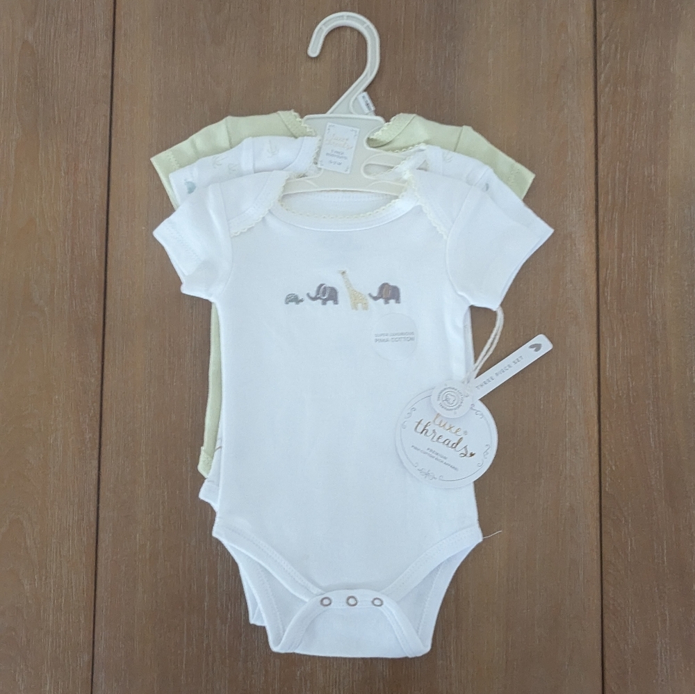 NWT Luxe Threads Onesie Set of 3